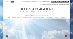 Desktop Screenshot of heritagememorialfuneralhome.com